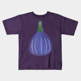 Purple Fig Sketch Kids T-Shirt